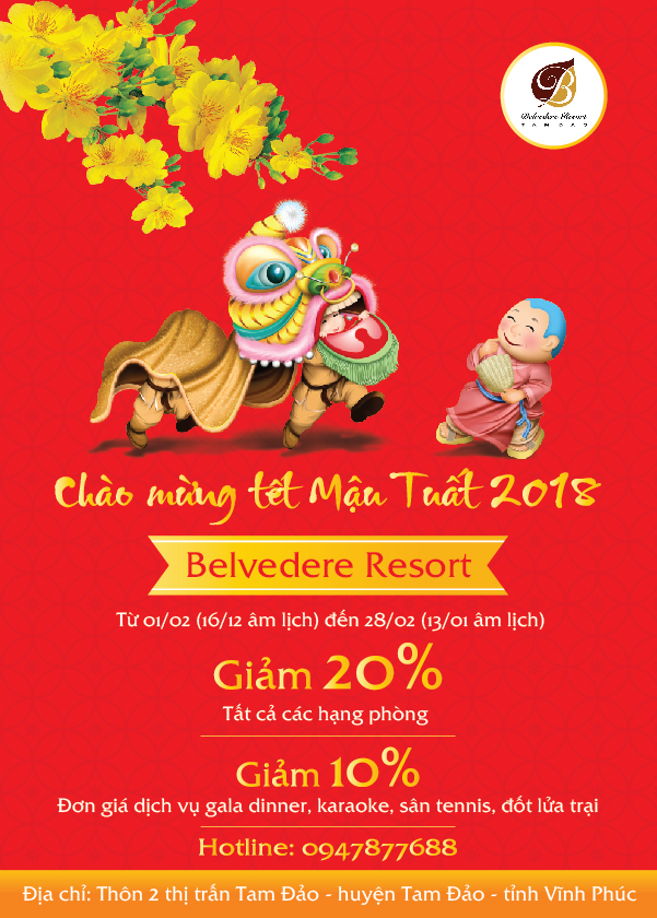 Ưu đãi đặc biệt chào xuân Mậu Tuất 2018